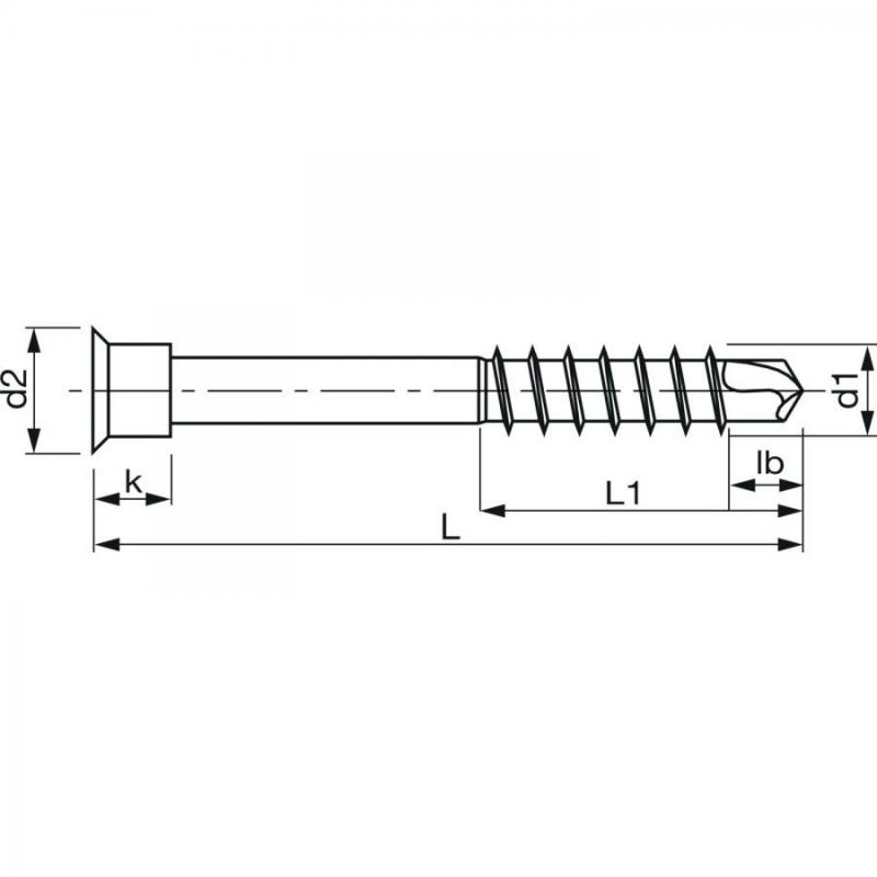 Terrassenschrauben für die Aluminiumkonstruktion 5,5 mm, Edelstahl A4 (200 Stk)