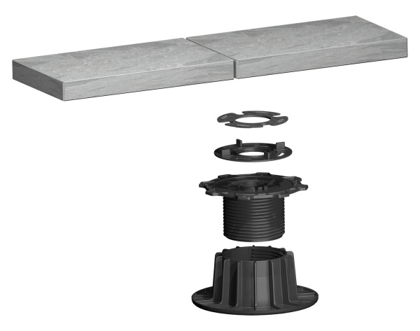 Verstellfüße für Terrassenplatten EUROTEC GIANT L 80-130 mm 2
