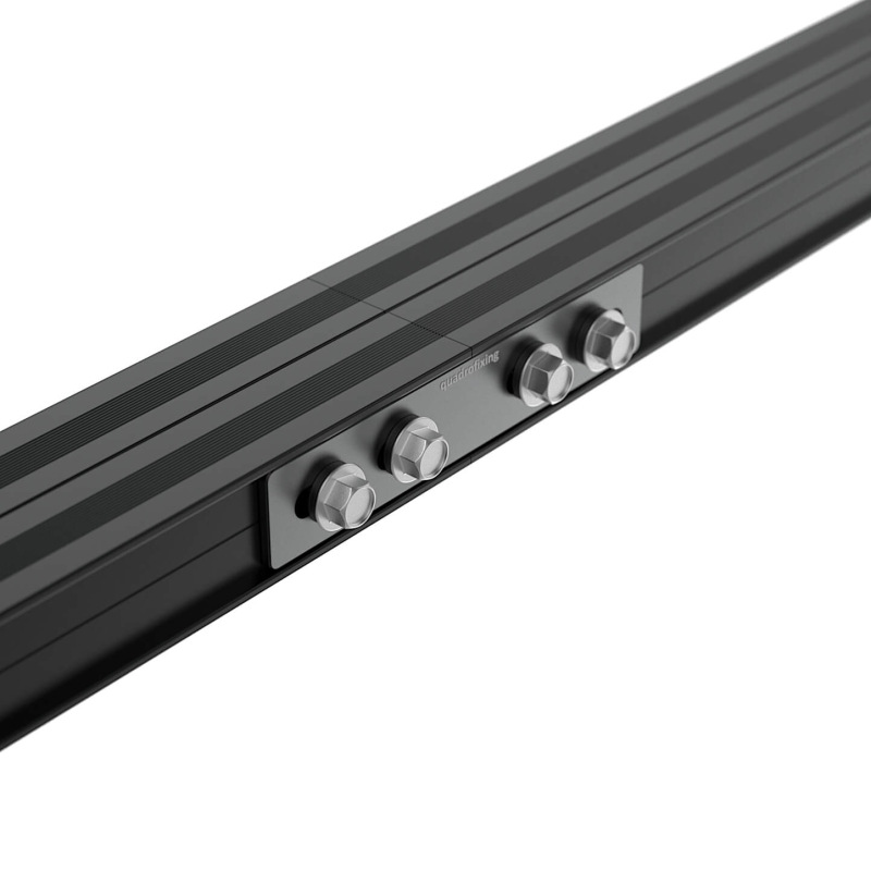 Schwarzes Aluminium-Terrassenprofil 24×40×4000 mm | QFX-ALU 24 BLACK 1