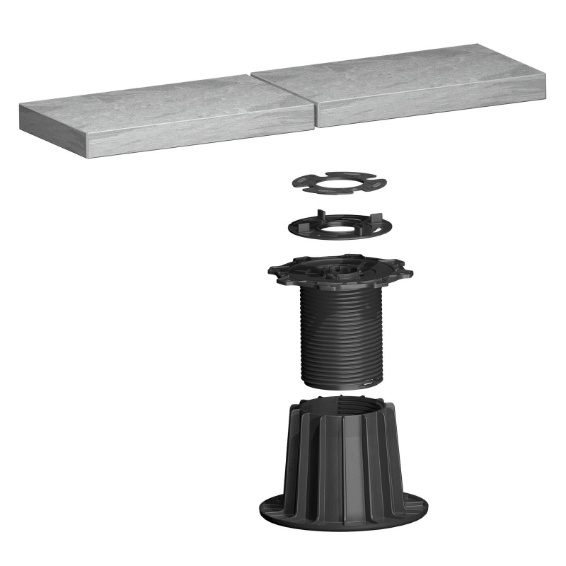 Verstellfüße für Terrassenplatten EUROTEC GIANT XL 130-220 mm 2