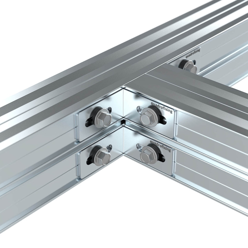 Aluminium-Terrassenprofil 50×40×4000 mm | QFX-ALU 50 2