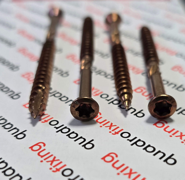 Terrassenschrauben 5,0 mm, antik hell, Edelstahl A4 (200 Stück) 2