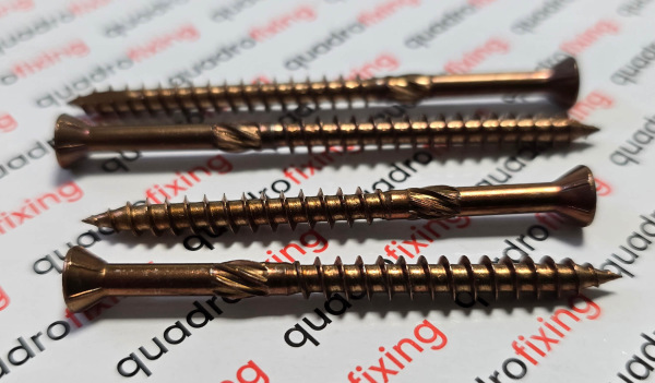 Terrassenschrauben 5,0 mm, antik hell, Edelstahl A4 (200 Stück) 3