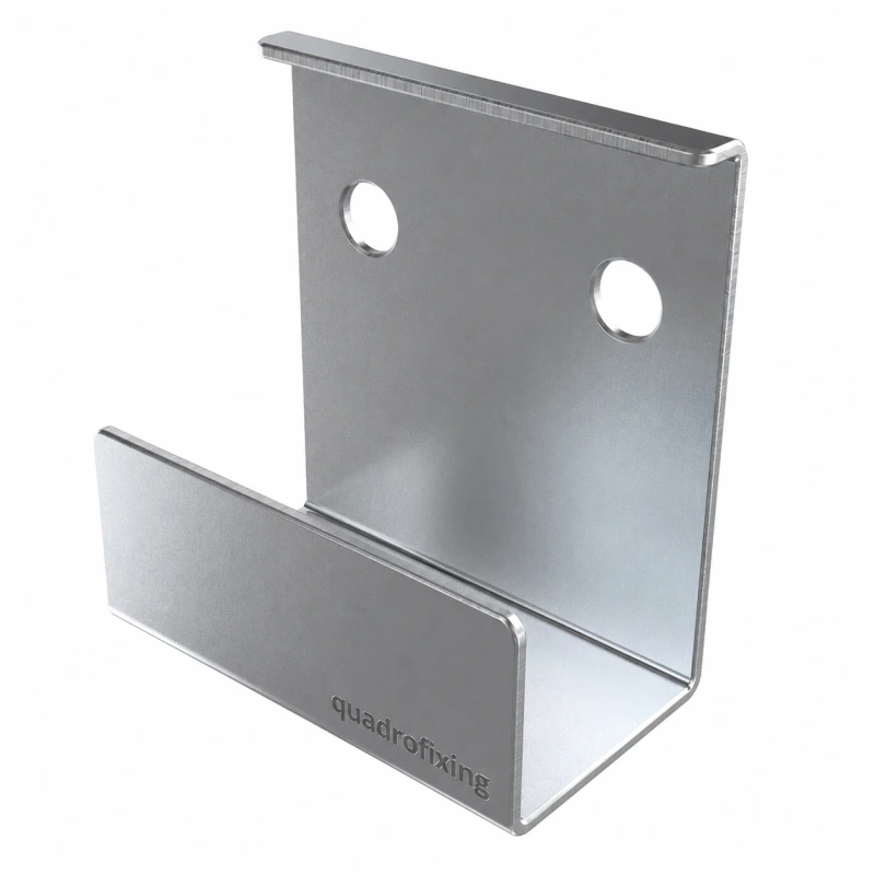 Edelstahl-Abschlussprofil für 20 mm Keramikplatten mit Edelstahl-Schlagdübeln