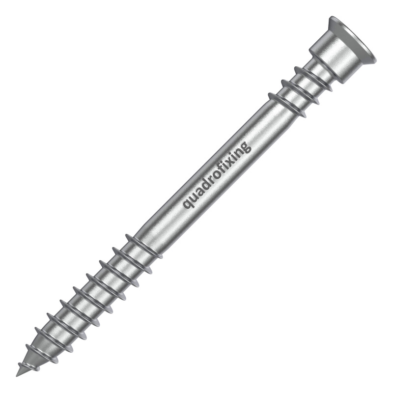 Terrassenschrauben 5,5 mm, Edelstahl A4, zylindrischer Kopf, gewachst (100 Stück)