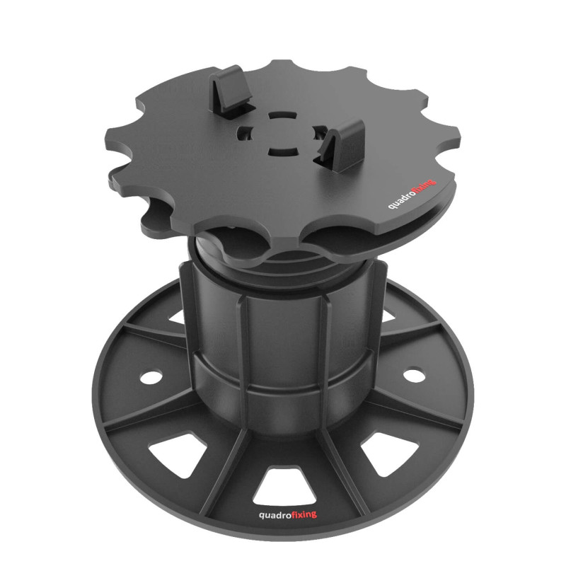Selbstnivellierender Verstellfuß EUROTEC BASE SL 67–117 mm mit Adapter für Aluminium