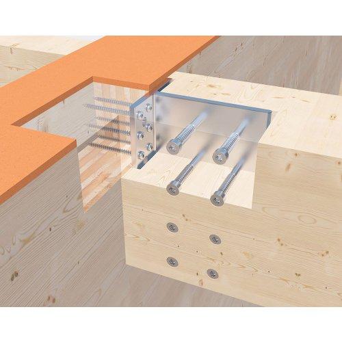Konsole für verdeckte Verbindungen, Aluminium, 115x80x2000 mm - Eurotec T-Profil 1